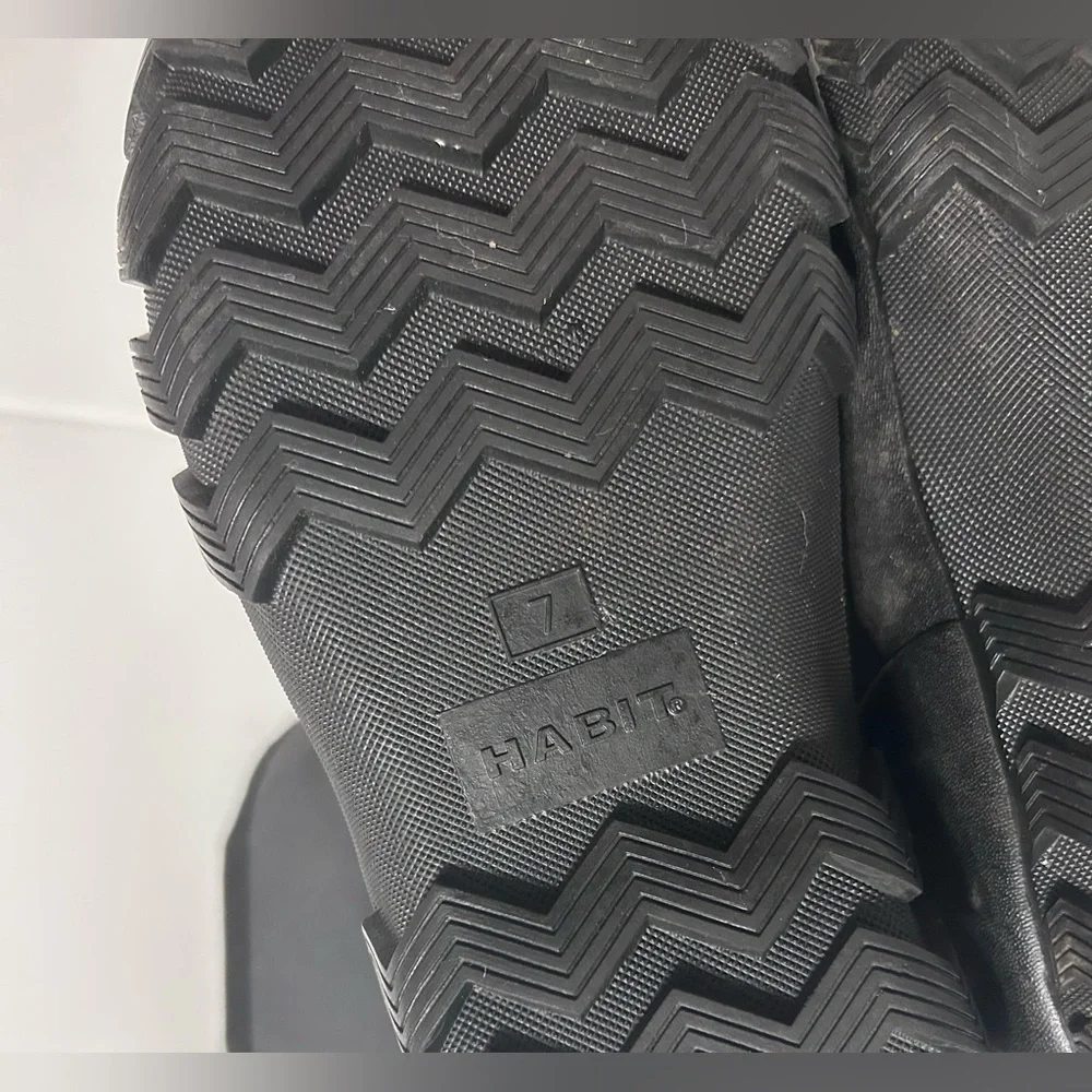Habit black waterproof rain hunting outdoor boots men size 7